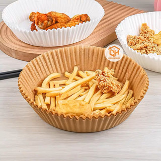 Giấy Lót Nồi Chiên Không Dầu Nến Set 50 Cái Nướng Thực Phẩm Nướng Bánh Thấm Dầu Đa Năng Tiện Dụng Cam Homeware