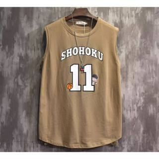 Áo Ba Lỗ Tank Top SHOHOKU11 Trẻ Trung Sành Điệu, Chất Liệu Cotton Khô Mềm Mịn Thoáng Khí Thấm Hút Mồ Hôi Cực Tốt