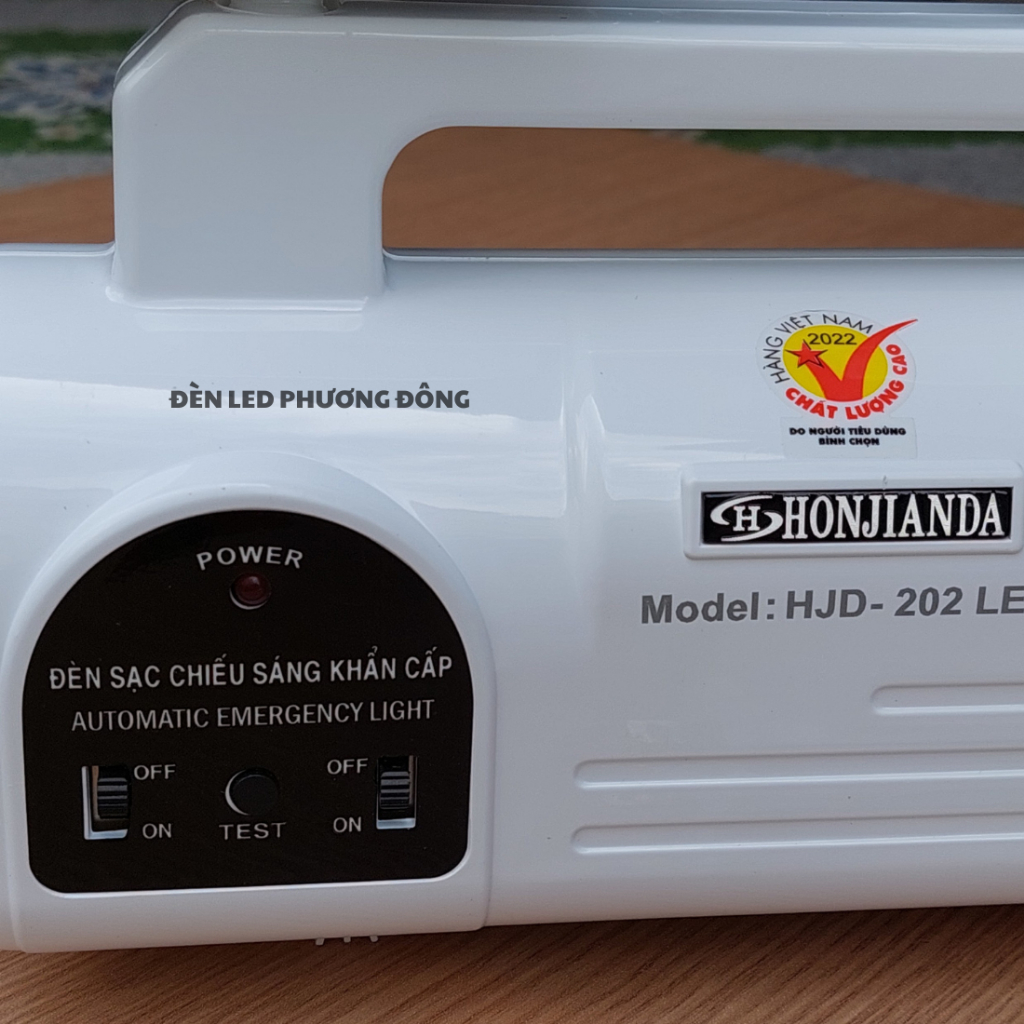 Đèn sạc LED chiếu sáng khẩn cấp Honjianda HJD-202 - Đèn mắt ếch ( Bảo Hành 24 Tháng ) Hàng chính hãng