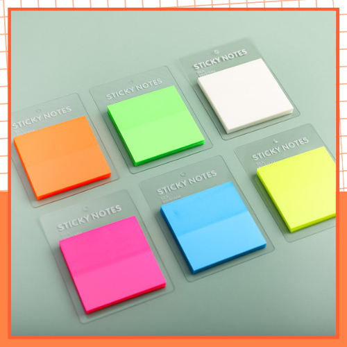 Set 50 Tờ Giấy Note Trong Suốt Chống Thấm Nước Tiện Dụng, Giấy Ghi Chú Màu Trong Suốt Dụng Cụ Học Tập Cute - MEKI | BigBuy360 - bigbuy360.vn