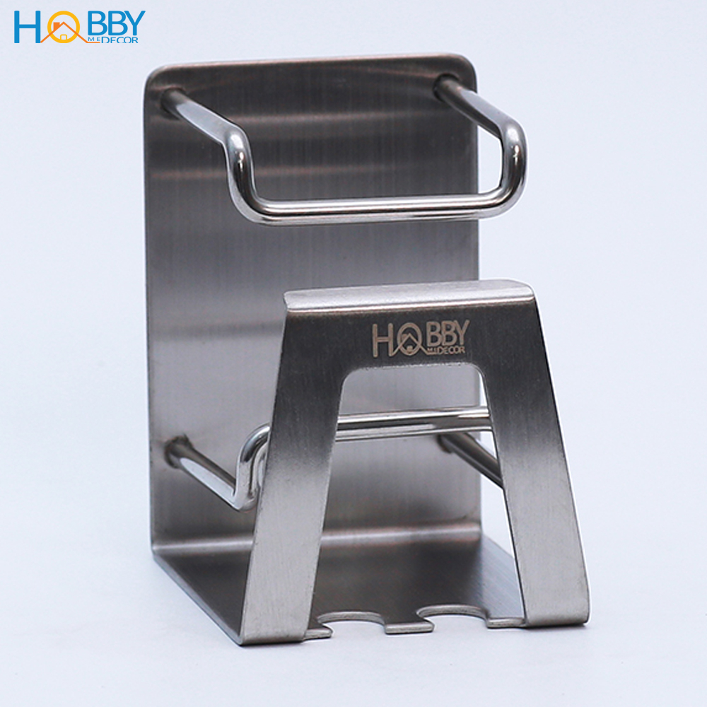 Kệ để bàn chải đánh răng dán tường Hobby home decor KBC31 inox 304 có keo