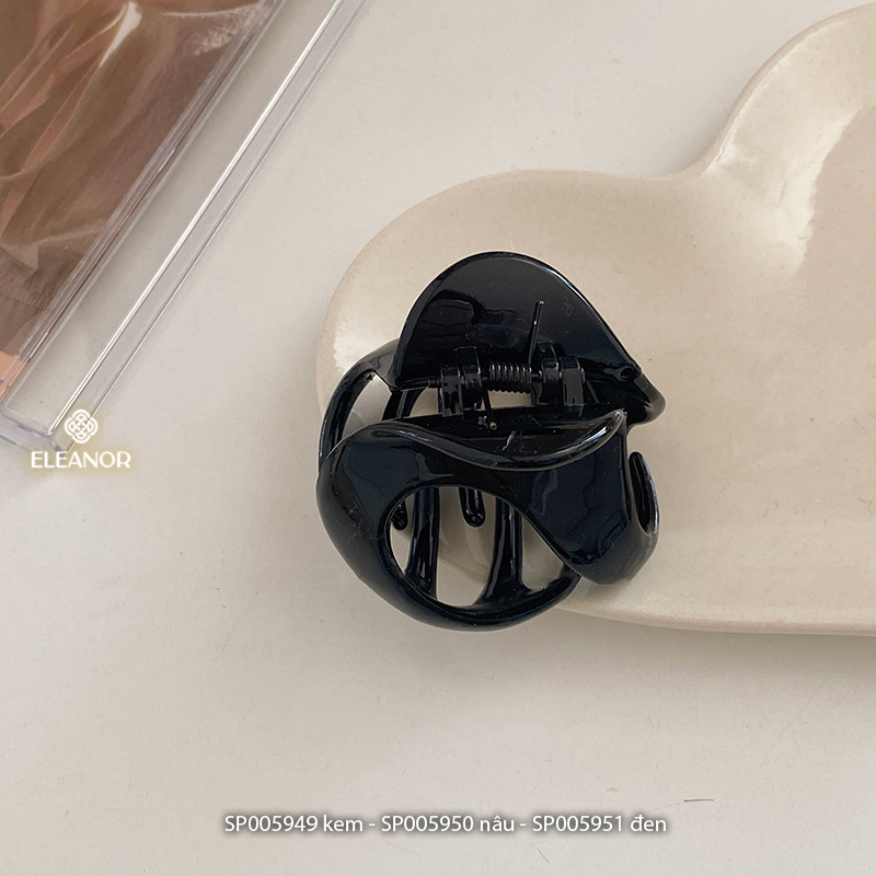 Kẹp tóc nữ càng cua Eleanor Accessories hình cong basic phụ kiện tóc kẹp tóc 5949
