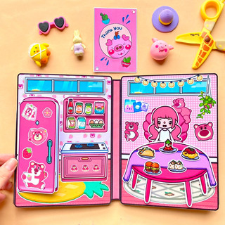 Lotso Bear- Ngôi nhà Gấu dâu đáng yêu của Toca Boca- Toca life world- Búp bê giấy
