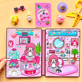 Lotso Bear- Ngôi nhà Gấu dâu đáng yêu của Toca Boca- Toca life world- Búp bê giấy