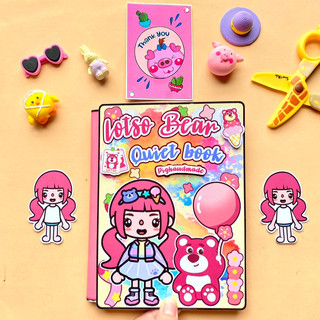 Lotso Bear- Ngôi nhà Gấu dâu đáng yêu của Toca Boca- Toca life world- Búp bê giấy