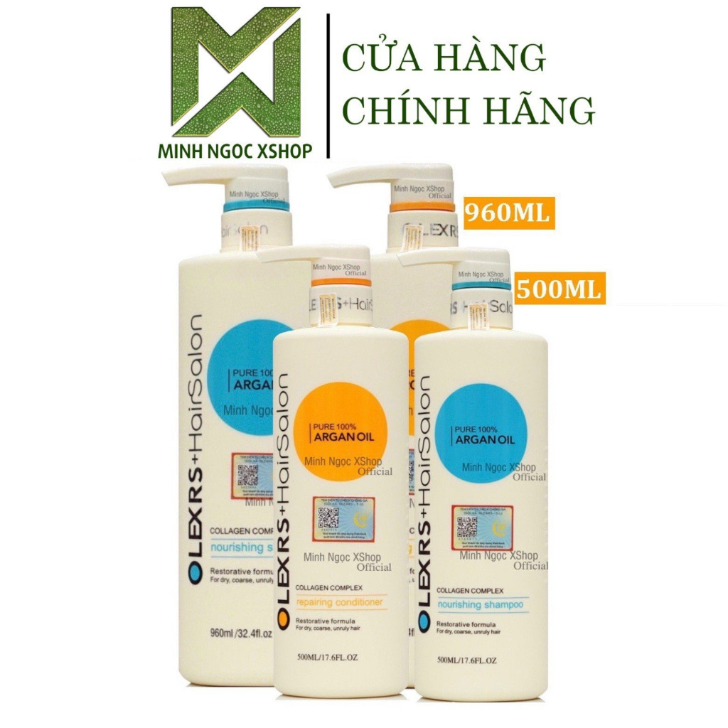 Ảnh Cặp dầu gội xả Olexrs Argan Oil Collagen Hair Salon 500ML - 960ML 1