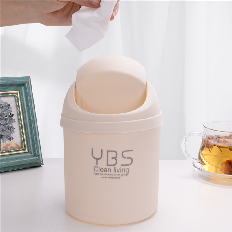 Thùng rác mini để bàn hình thú có nắp đậy nhỏ gọn xinh xắn, Sọt rác ...