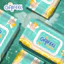 GAIFEEL Khăn ướt khăn giấy ướt Khăn lau trẻ em 100 chiếc Khăn lau trẻ em không mùi X 10 gói