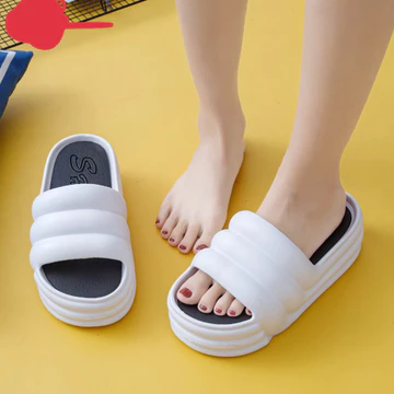 Dép quai ngang nam nữ dép bánh mì đế cao 7 cm dép eva thời trang
