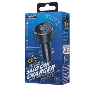Tẩu sạc nhanh trên xe hơi ô tô Remax RCC215 có LCD báo dòng sạc - hỗ trợ PD 36W QC 22.5W