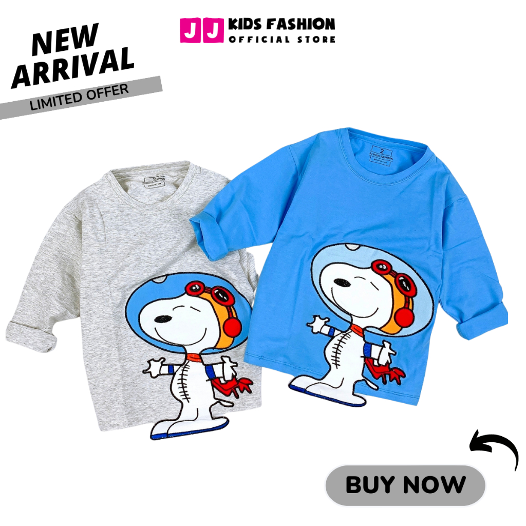 Áo thun cho bé trai cao cấp cổ tròn full size - JJ Kids