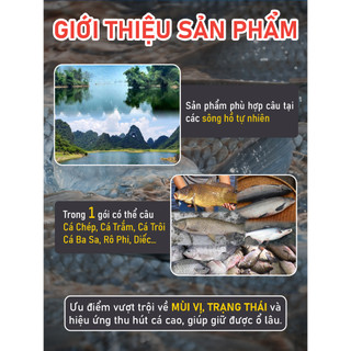 [Mua 5 Tặng 1] Mồi Câu Đài Tự Nhiên Kim Long Mồi Câu Cá Vị Thơm Vị Tanh Mồi Câu Bột Siêu Nhạy