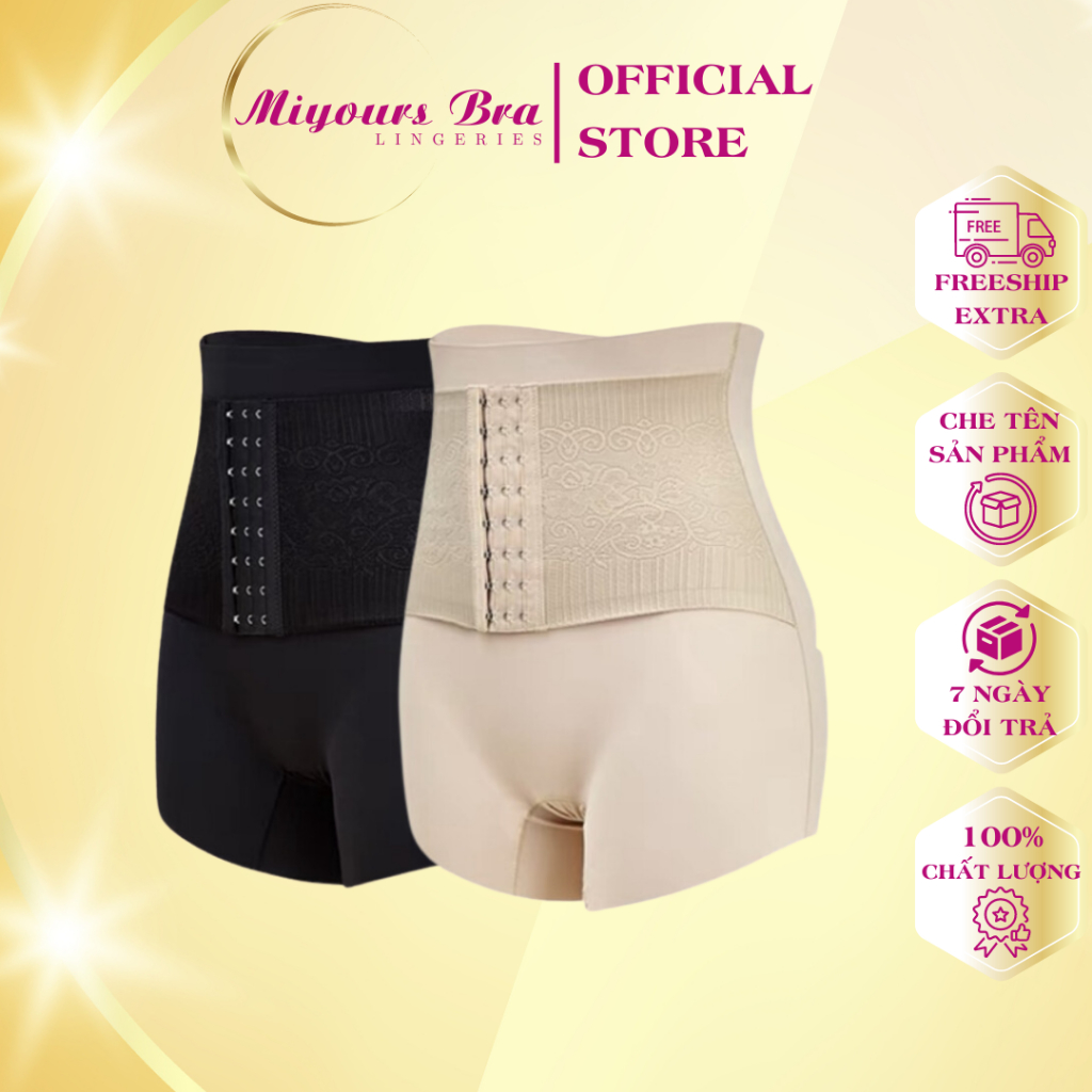 Quần lót nữ MiYours Fashion & More QG129 Su cạp cao gen nịt bụng có móc cài gen bụng nâng mông mềm mại đẹp