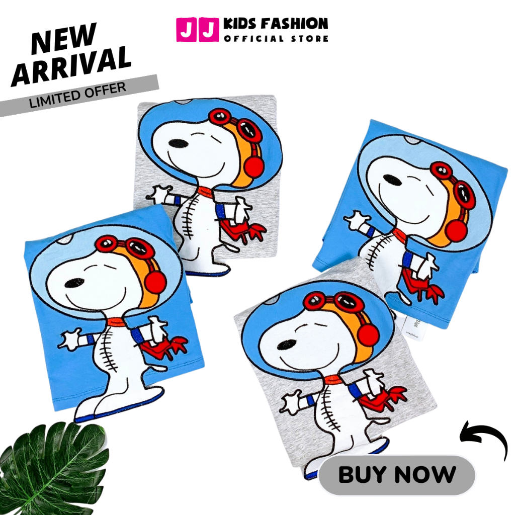 Áo thun cho bé trai cao cấp cổ tròn full size - JJ Kids