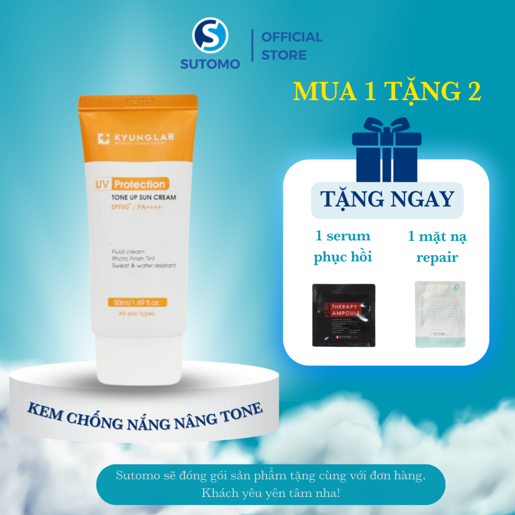 Kem Chống Nắng Nâng Tone Kyunglab Uv Protection Tone Up Sun Cream Spf50pa Dành Cho Da Dầu 8523