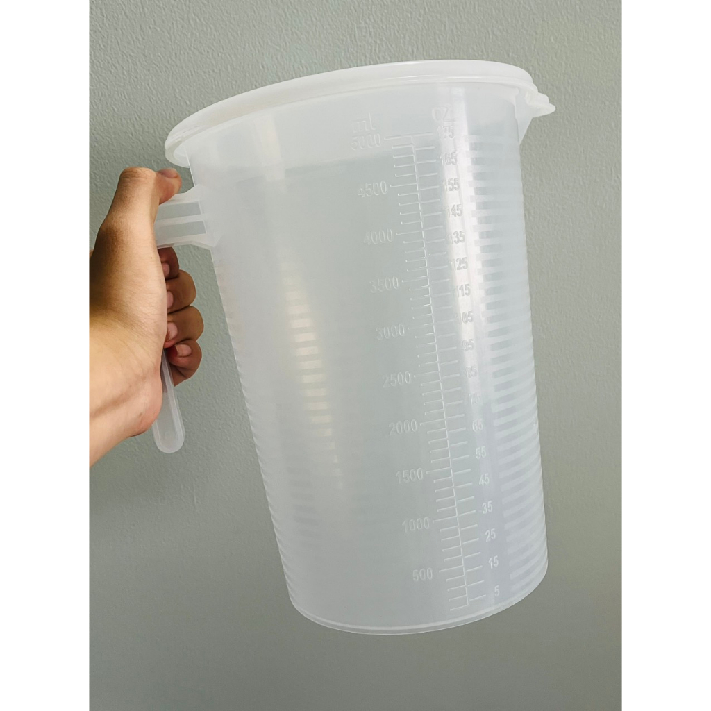 Ca đong Có Nắp chia vạch, ly đong chia vạch nhựa 5 lít ( loại chịu nhiệt )
