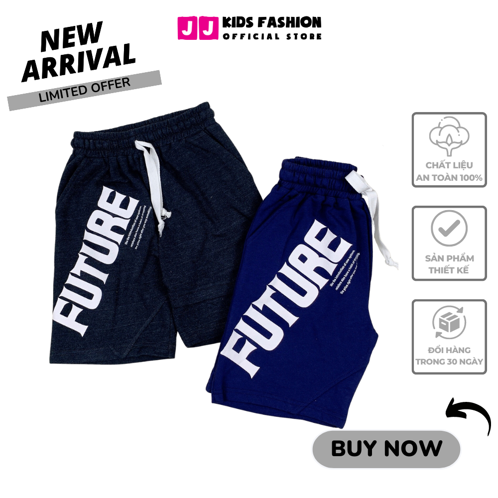 Quần short thun bé trai năng động thoải mái size đại - JJ Kids