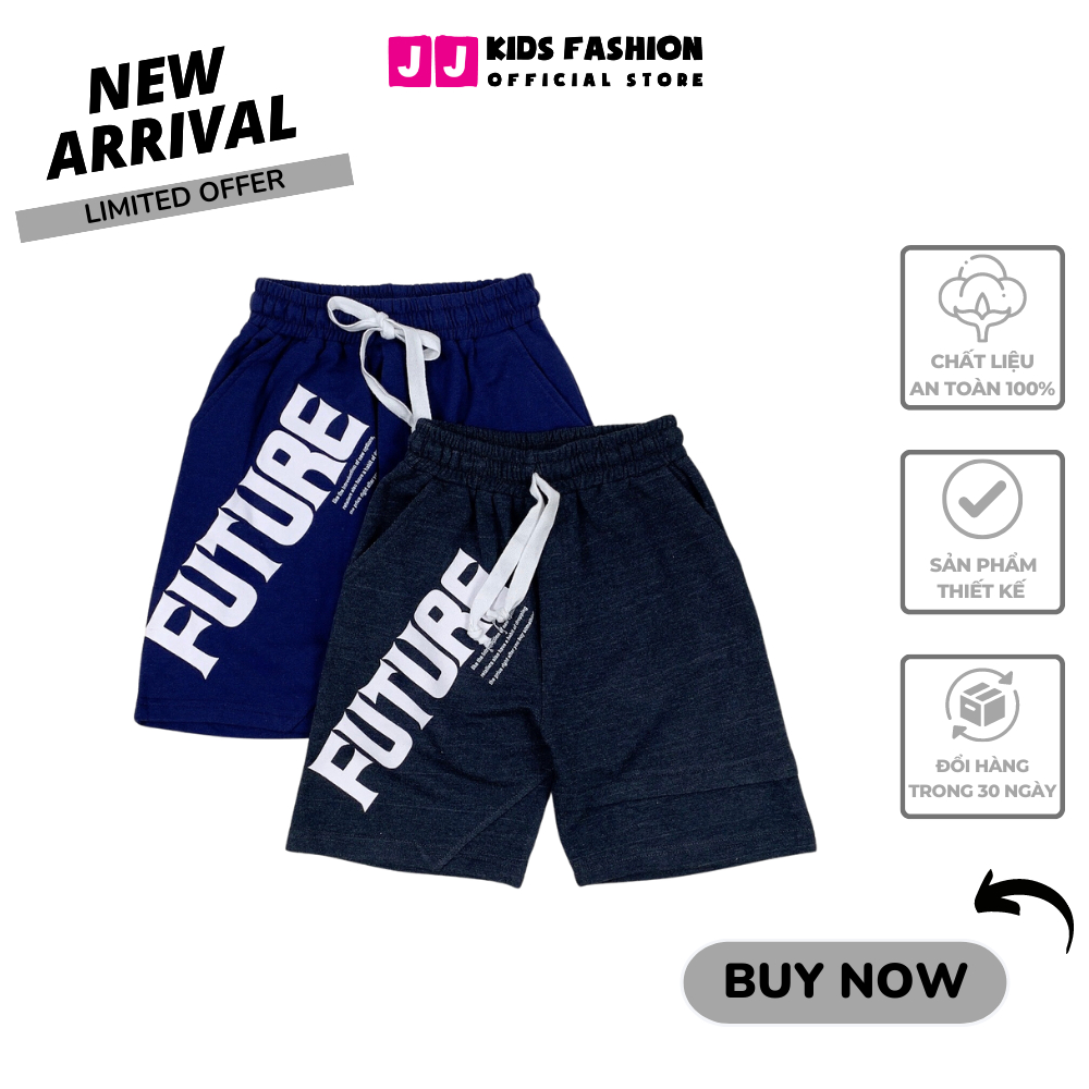 Quần short thun bé trai năng động thoải mái size đại - JJ Kids