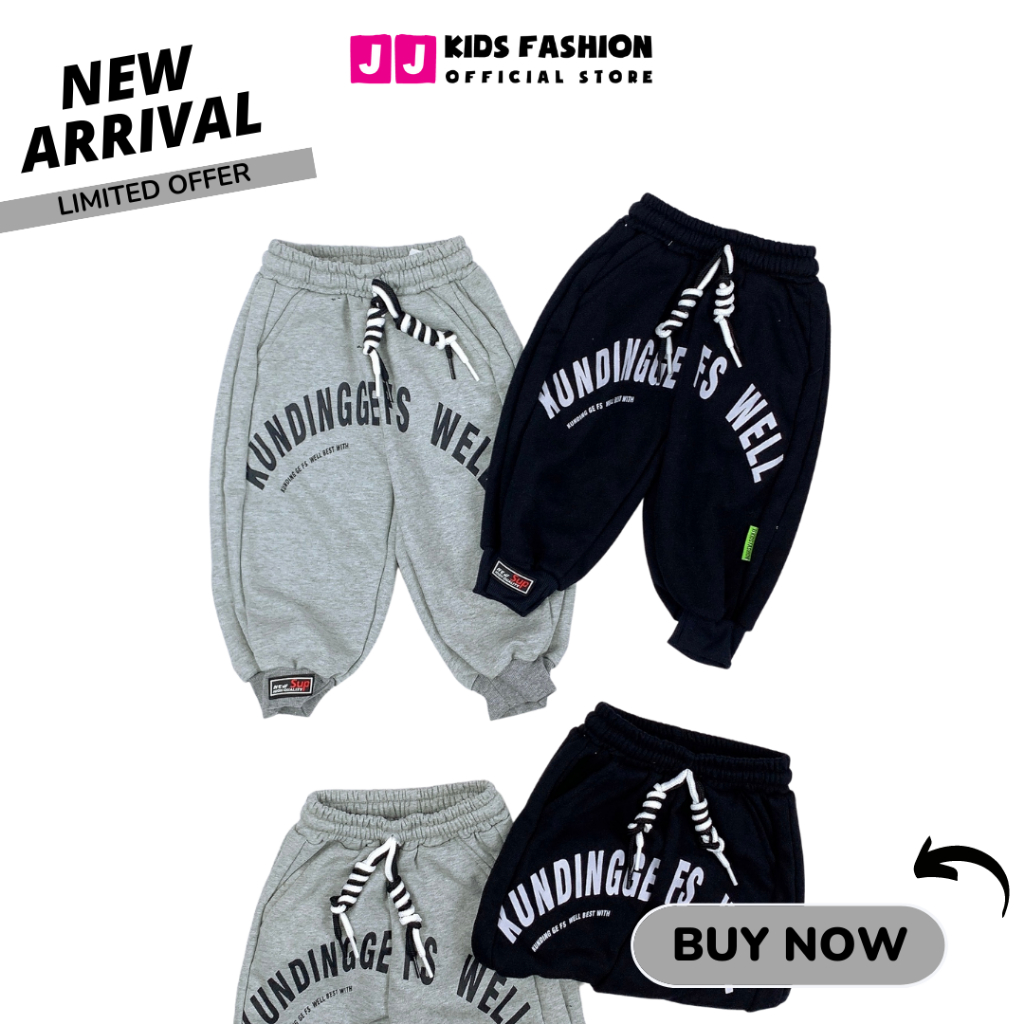 Quần Jogger Bé Trai, Bé Gái Thun Dài Bo Ống – Phong Cách Hip Hop Năng Động | JJ Kids Fashion