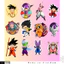 Set 100 Sticker Anime Dragon Ball, Dragon Ball Chống Nước Dán Laptop Vali Mũ Bảo Hiểm Sổ Tay