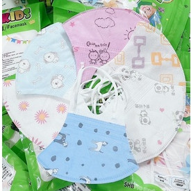 Combo 60 chiếc Khẩu trang y tế Kids cho bé từ 1 tới 5 tuổi 5D Mask hồng phát