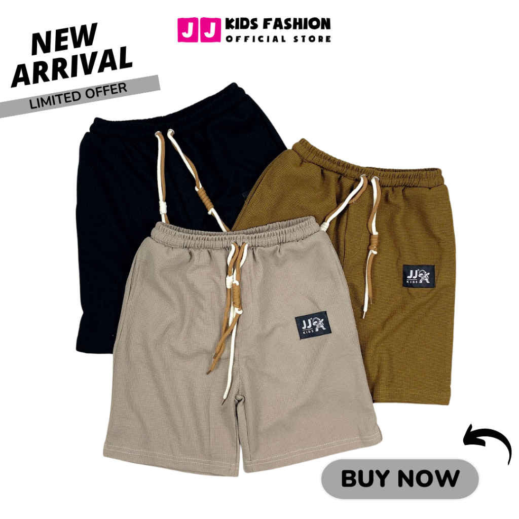 Quần đùi cộc cho bé trai vải thun mềm mại size đại từ 10 đến 15 tuổi - JJ Kids