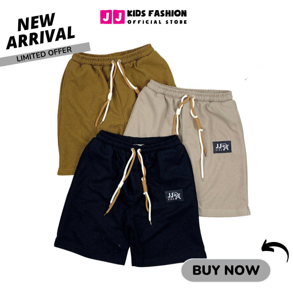 Quần đùi cộc cho bé trai vải thun mềm mại size đại từ 10 đến 15 tuổi - JJ Kids