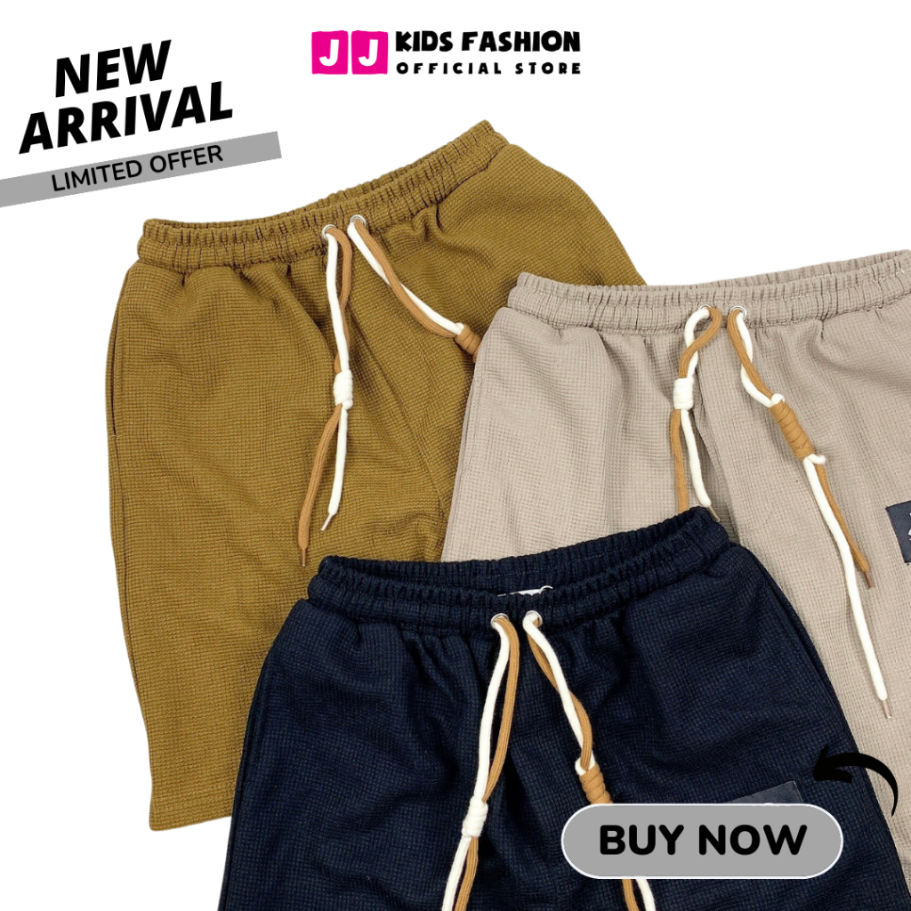 Quần đùi cộc cho bé trai vải thun mềm mại size đại từ 10 đến 15 tuổi - JJ Kids