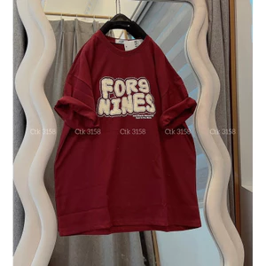 Áo thun cotton khô 3158 form rộng tay lỡ - FORS NINES