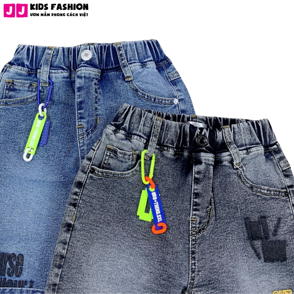 Quần jean lửng bé trai năng động thoải mái full size - JJ Kids