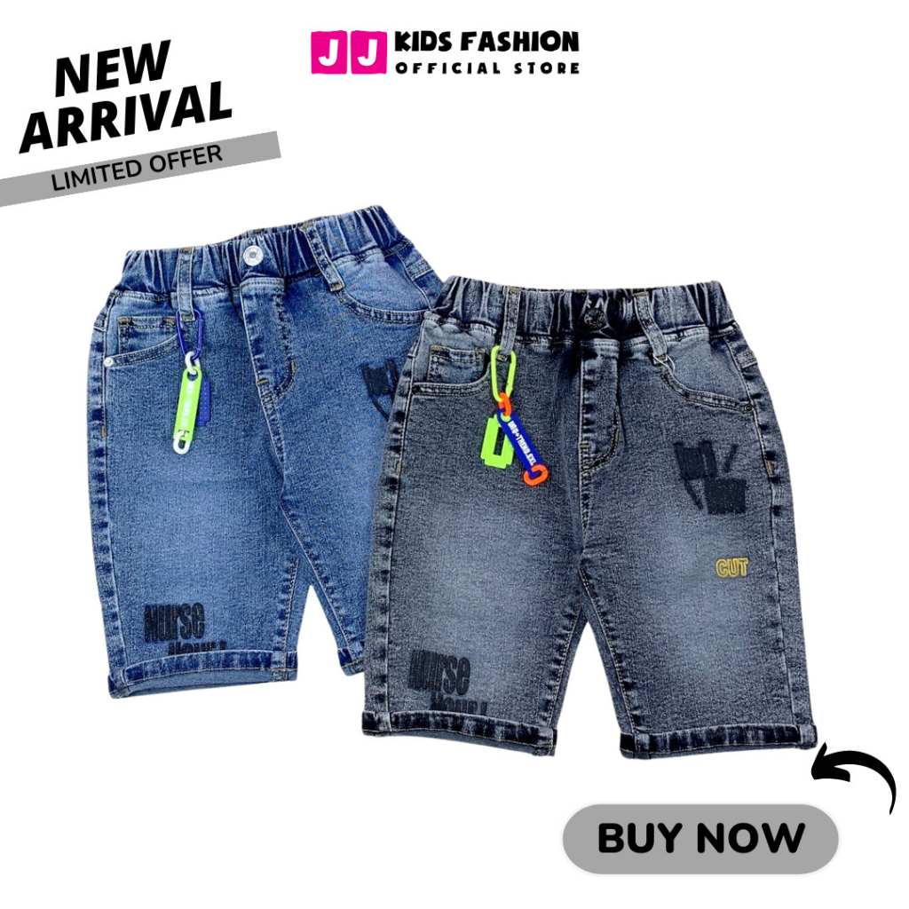 Quần jean lửng bé trai năng động thoải mái full size - JJ Kids