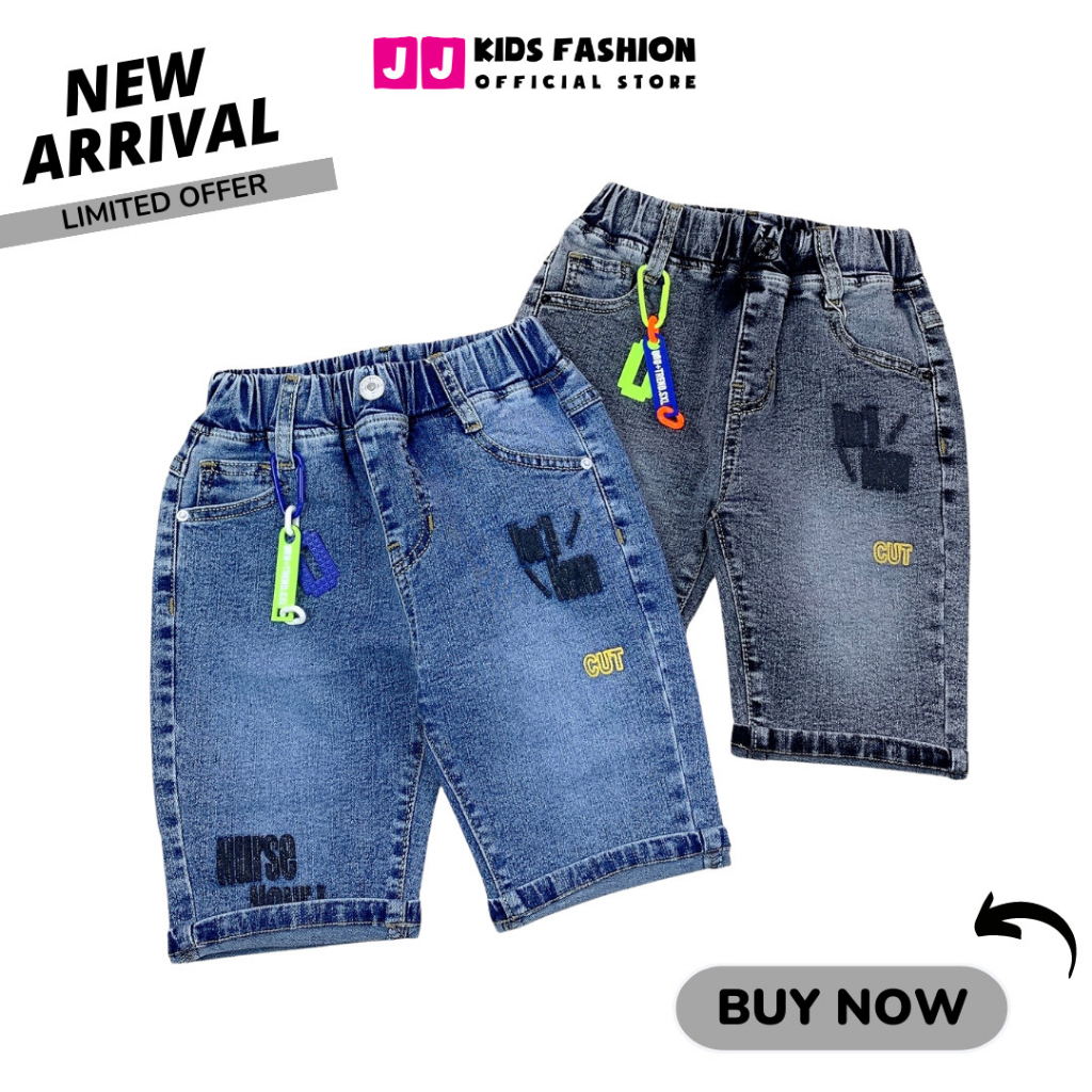 Quần jean lửng bé trai năng động thoải mái full size - JJ Kids
