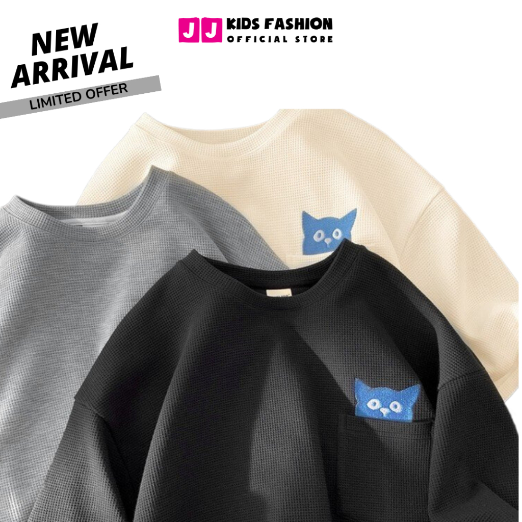 Áo thun bé trai, bé gái, áo phông cộc tay cho bé chất cotton thời trang size đại 30 - 60kg - JJ Kids