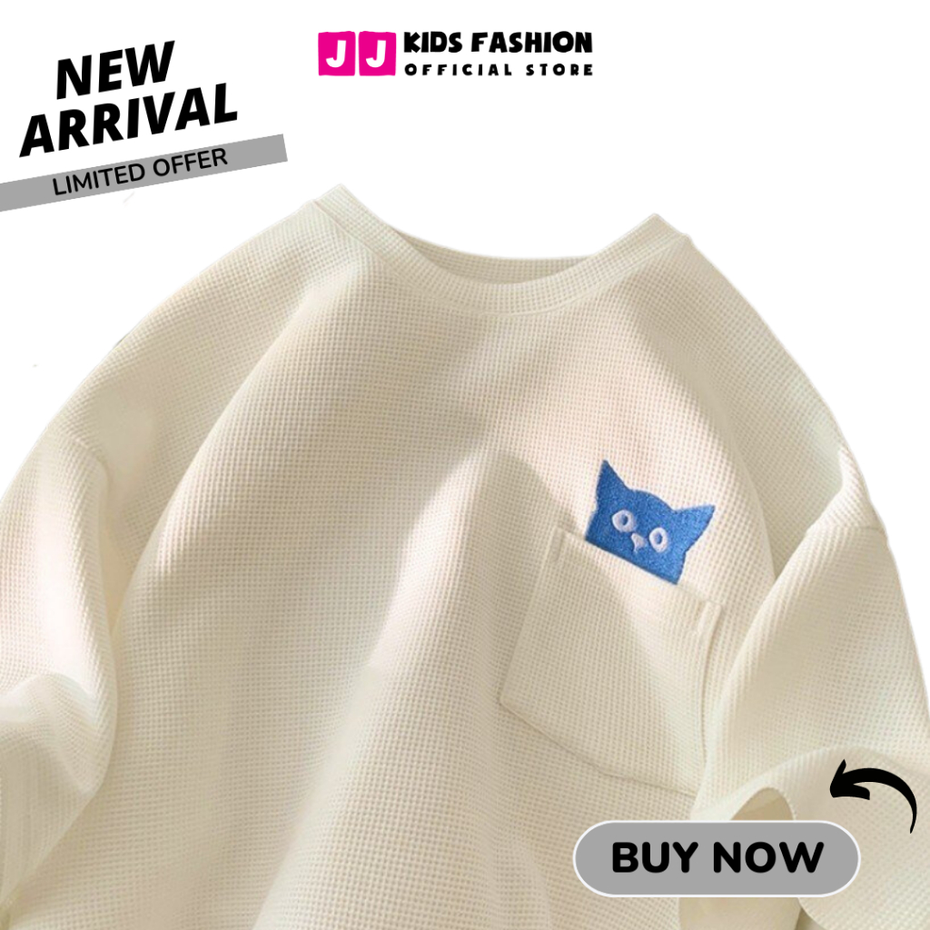 Áo thun bé trai, bé gái, áo phông cộc tay cho bé chất cotton thời trang size đại 30 - 60kg - JJ Kids