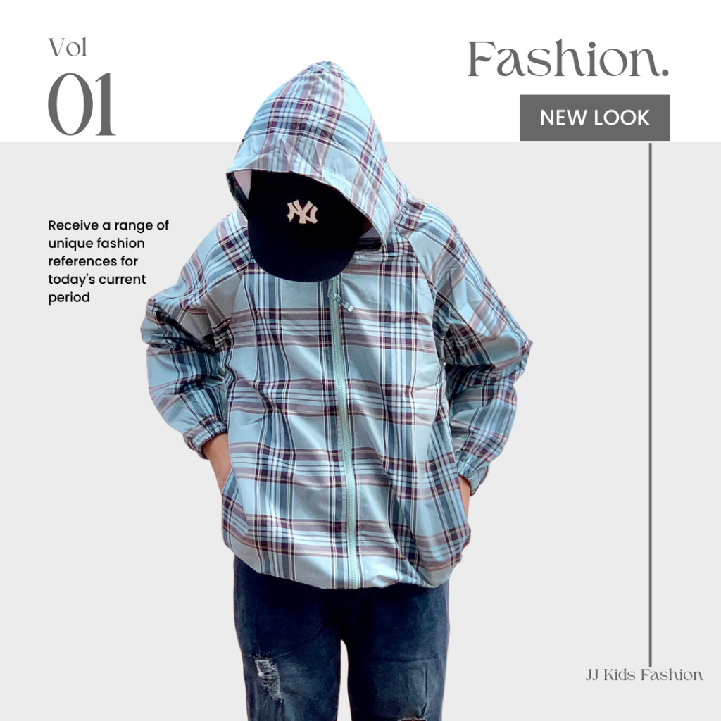 Áo chống nắng cho bé JJ Kids, áo khoác gió năng động từ 2,3,4,5,6,7,8,9,10,11,12 tuổi  [JJK_B275]