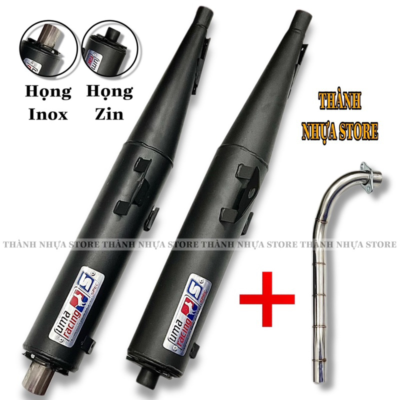 Pô Uma V3 cho Sirius Wave móc ấm kèm cổ inox