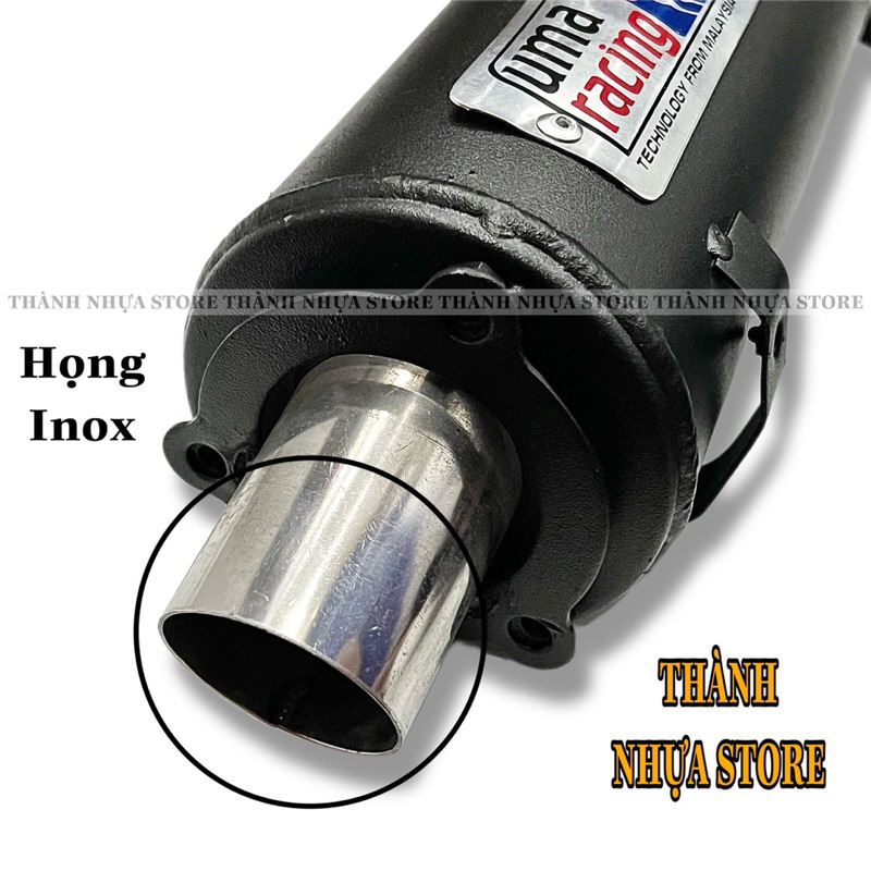 Pô Uma V3 cho Sirius Wave móc ấm kèm cổ inox