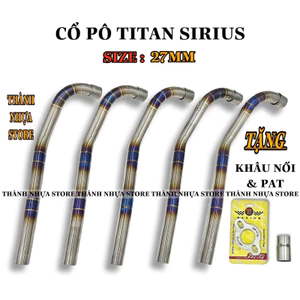 Cổ pô titan sirius - Cổ titan size 27mm