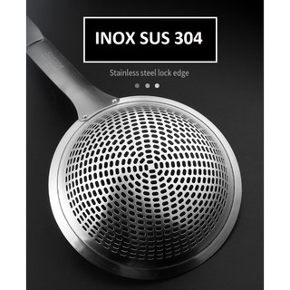 Muỗng Lọc Lưới Chiên Trong Nhà Bếp Inox 304 chất lượng - Muôi Thủng Inox 304 To Ăn Lẩu Cao Cấp