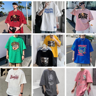 Áo thun tay lỡ Unisex trẻ trung vải cotton form rộng free size