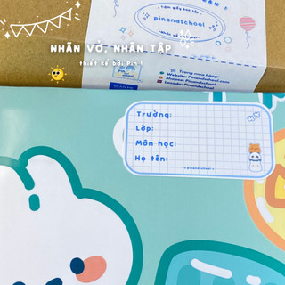 [35 MẪU - UPDATE 2026] Nhãn Vở Viết Tay Sắc Màu (11 Màu), Theo Môn Học, Sanrio, Anime | Thiết kế bởi Pinandschool