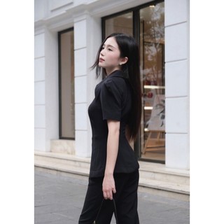 Set vest áo cổ V cách điệu, quần dài xẻ chân-PT TẶNG KÈM HOA TAI THỜI TRANG