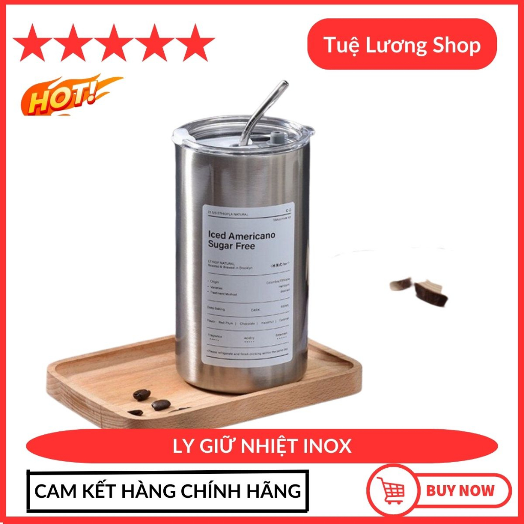 LY GIỮ NHIỆT INOX,ly giữ nhiệt iced americano inox 304 đúc liền khối ...