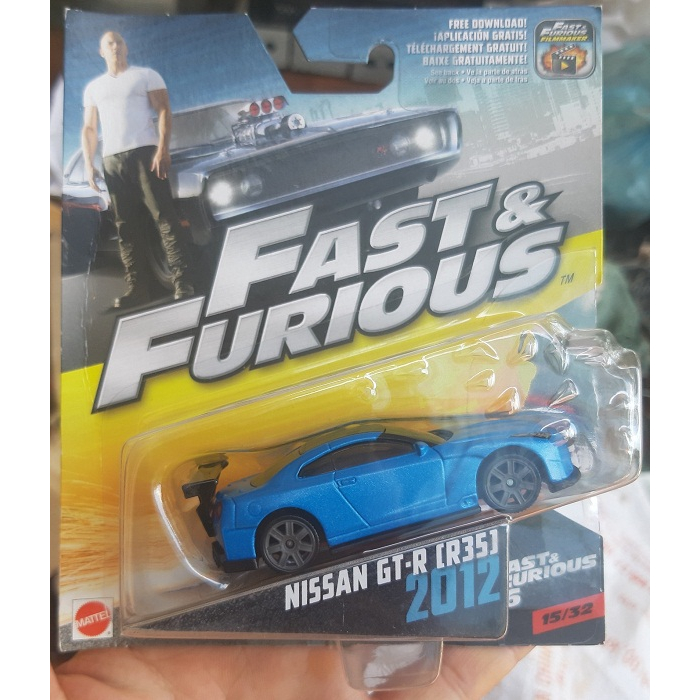 Xe mô hình tỉ lệ 1:55 Mattel Fast & Furious 2012 Nissan GT-R (R35 ...