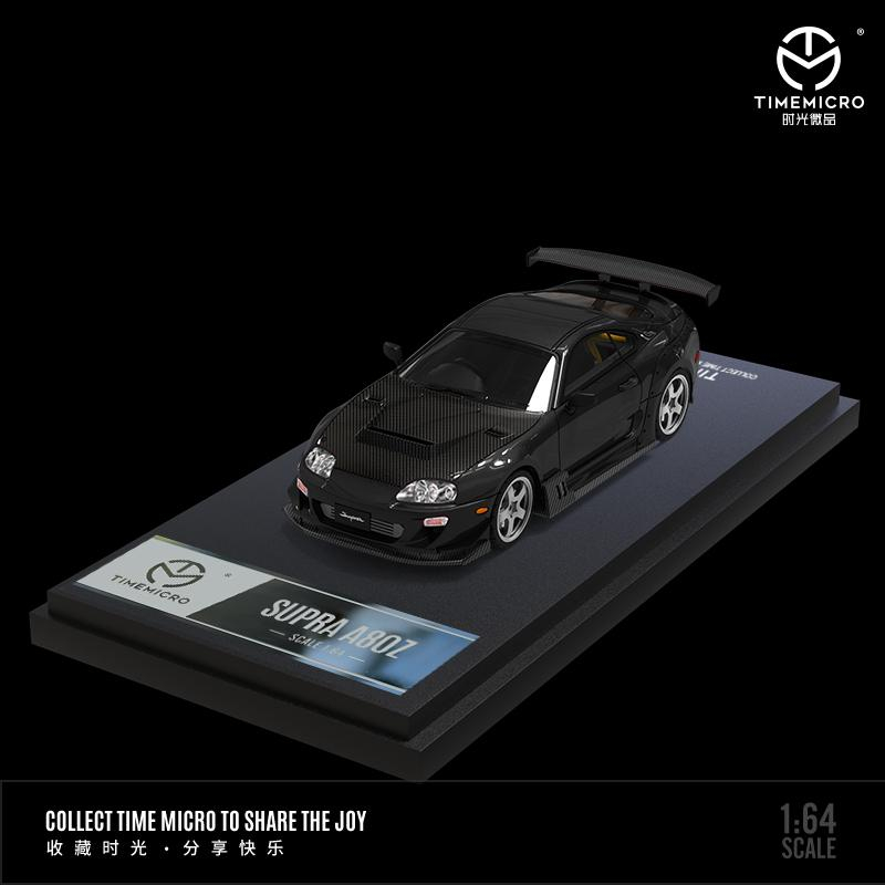 MÔ HÌNH 1:64 TIME MICRO - Toyota Supra A80Z Black With Capo Carbon