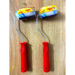 Con Lăn Gỗ Mini Cán Nhựa Tiện Lợi Hỗ Trợ Thợ Sơn