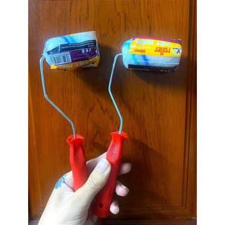Con Lăn Gỗ Mini Cán Nhựa Tiện Lợi Hỗ Trợ Thợ Sơn