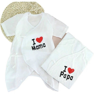 Body cotton I Love papa, mama cho bé - phụ kiện cho bé