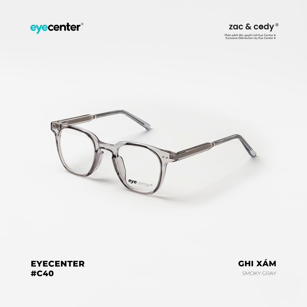 Ảnh Gọng kính cận nam nữ chính hãng EYECENTER C40S lõi thép chống gãy nhập khẩu by Eye Center Vietnam 4