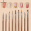 Bộ 9 cây cọ nail chuyên dụng - Set 9 cọ vẽ móng nail lông tổng hợp cao cấp mềm, mướt